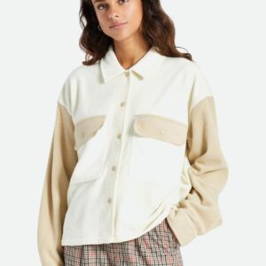 Bowery Women's L/S Arctic Stretch Fleece - Dove/Vanilla